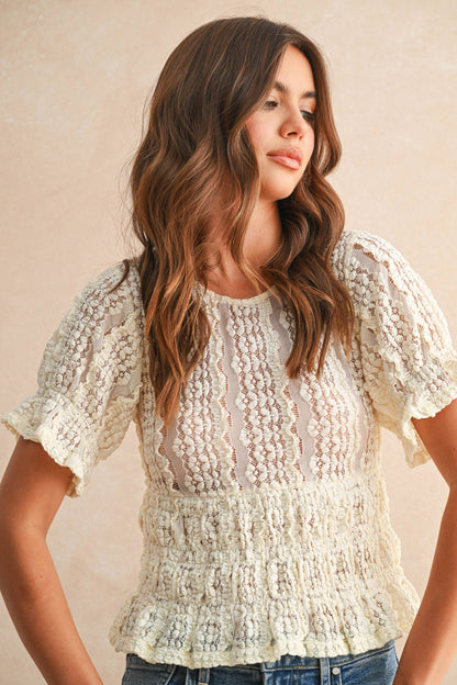 Abbey Lace Cream Dress