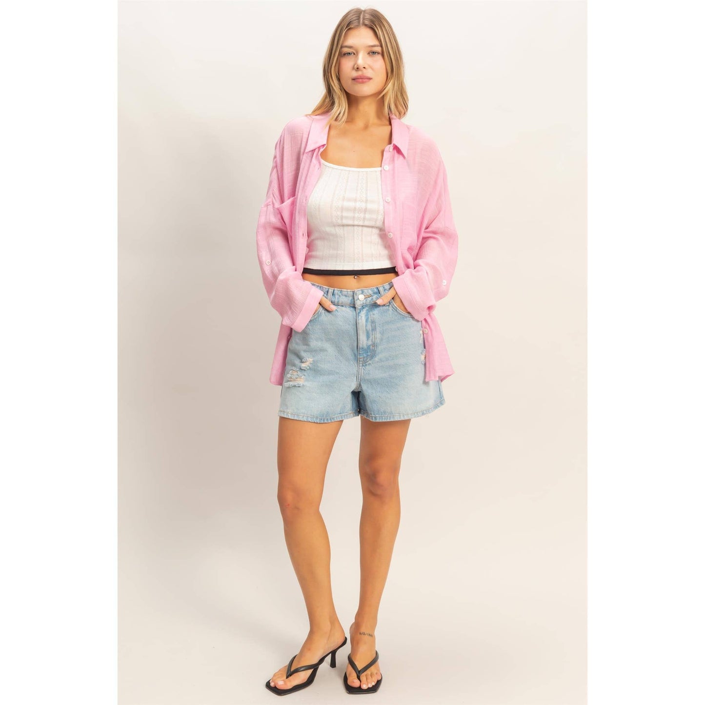 Jaymie Button Blouse