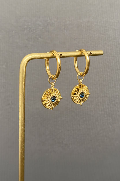 Inlaid Star Huggie Earring
