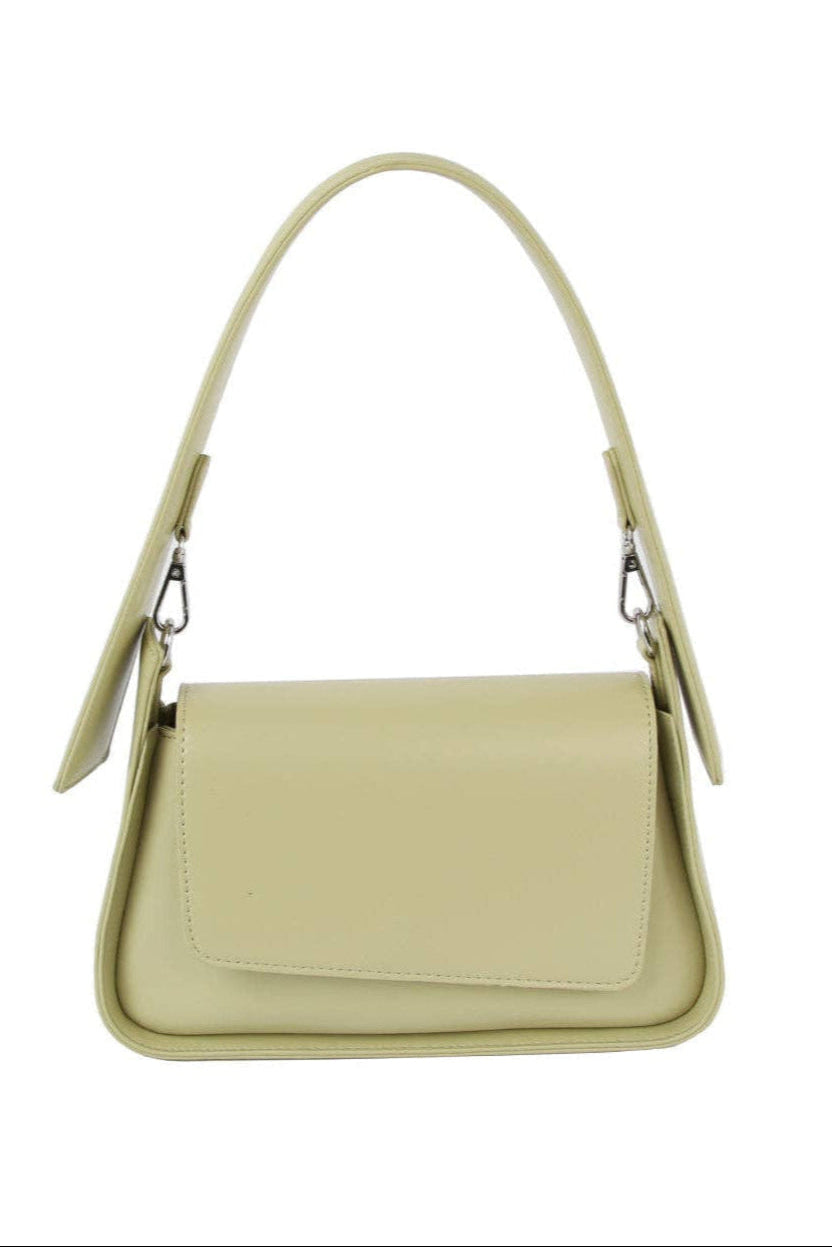 Asymmetrical Hobo Green Bag