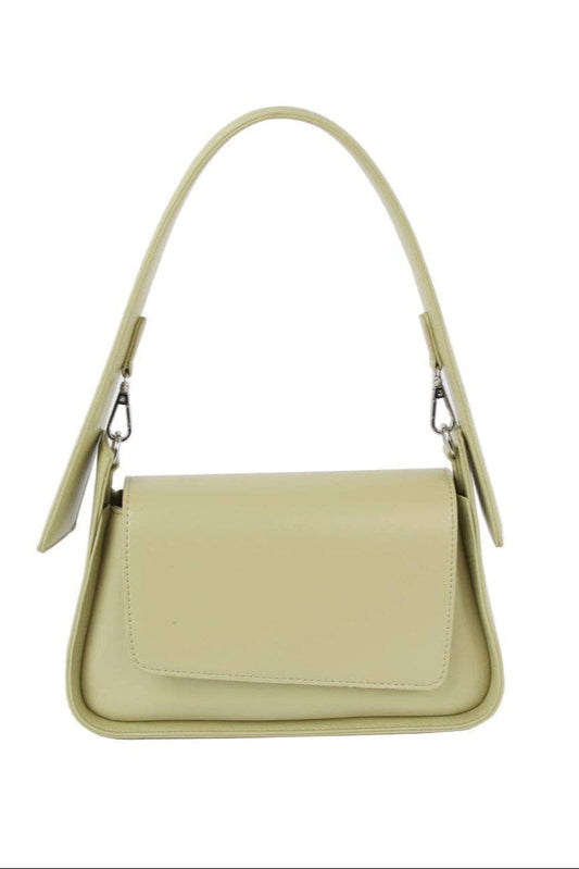 Asymmetrical Hobo Green Bag