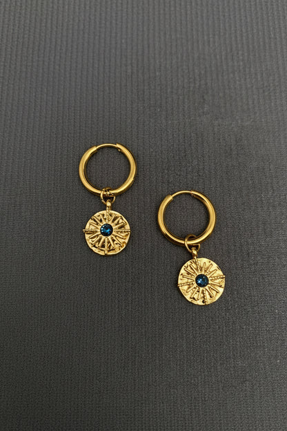 Inlaid Star Huggie Earring