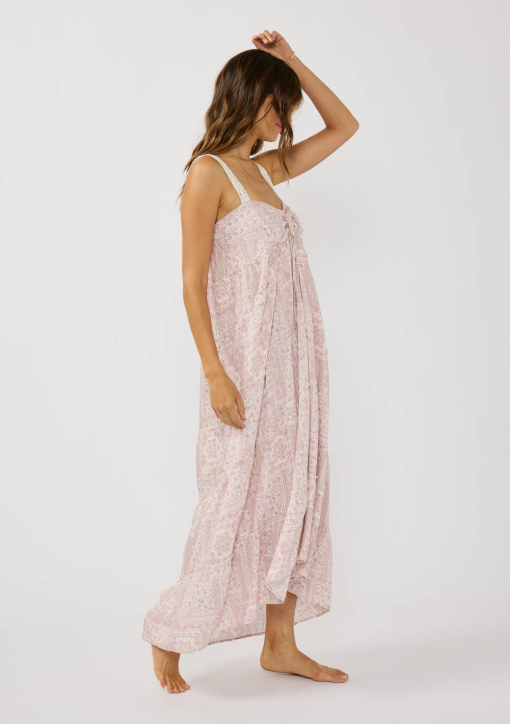 Ashanti Floral Patchwork Maxi Dress
