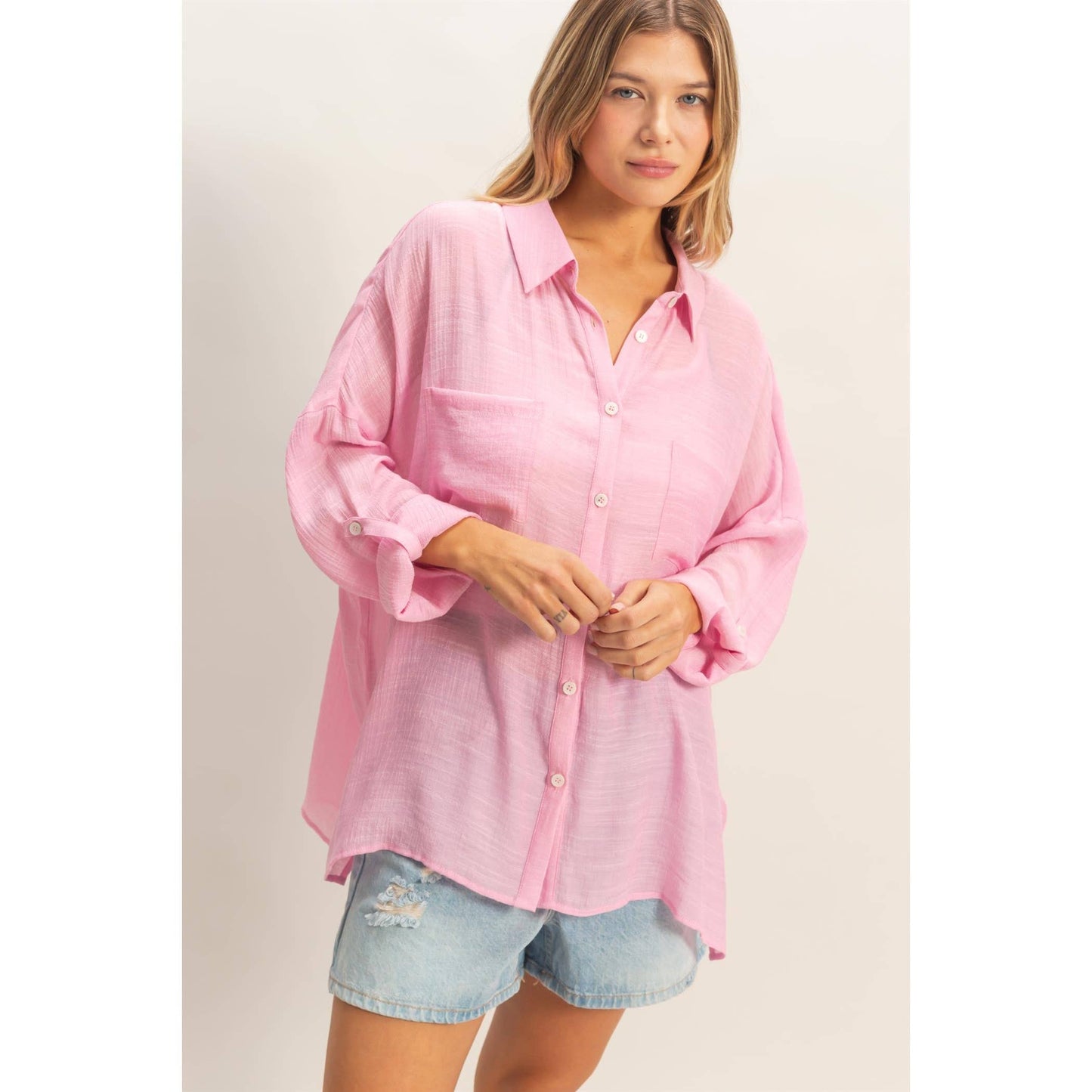Jaymie Button Blouse