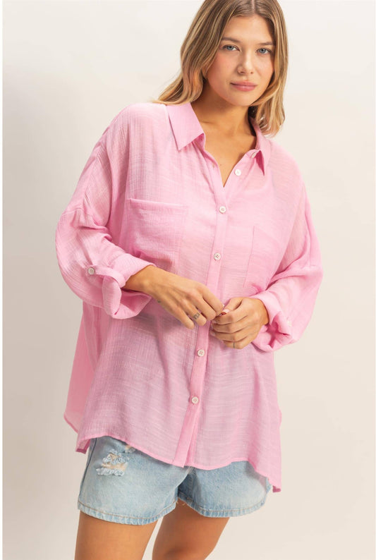 Jaymie Button Blouse