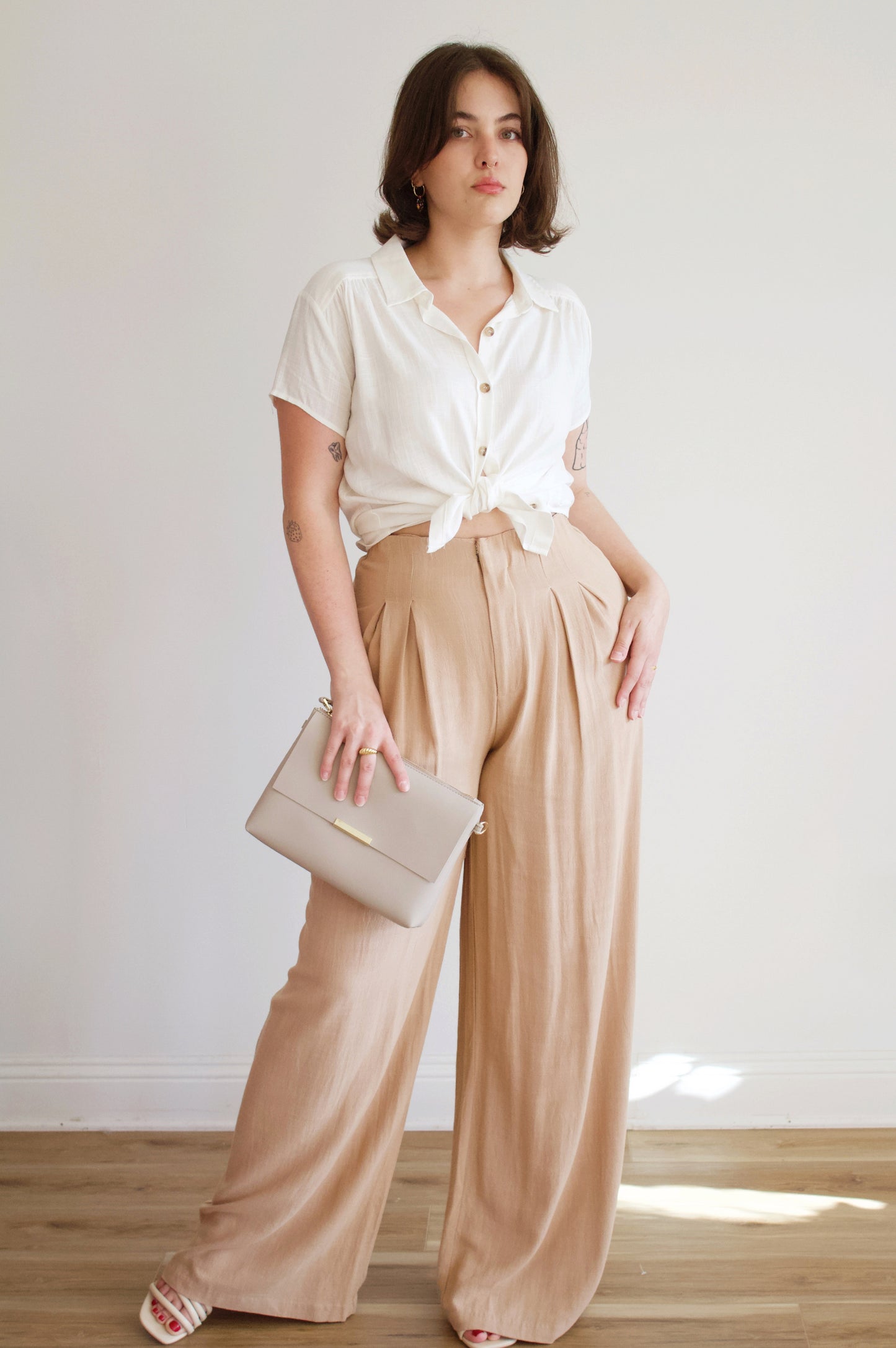 Ade Pleated Linen Pants