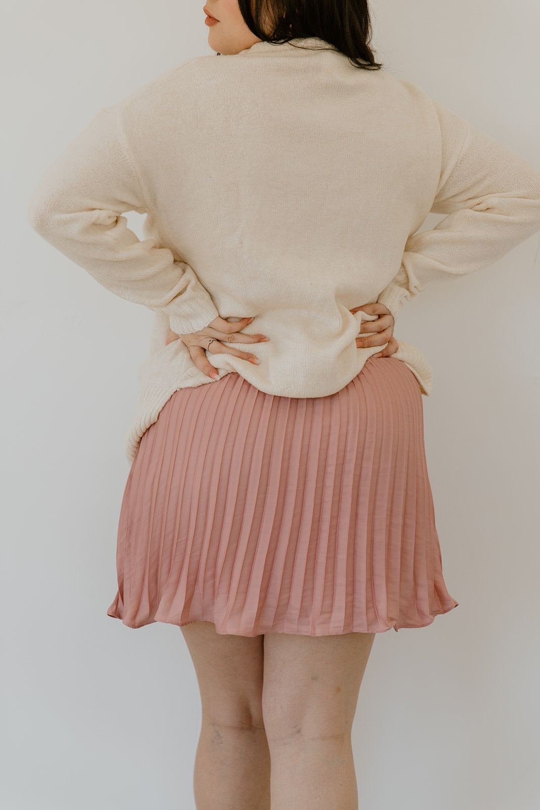 Satin Pleated Skirt