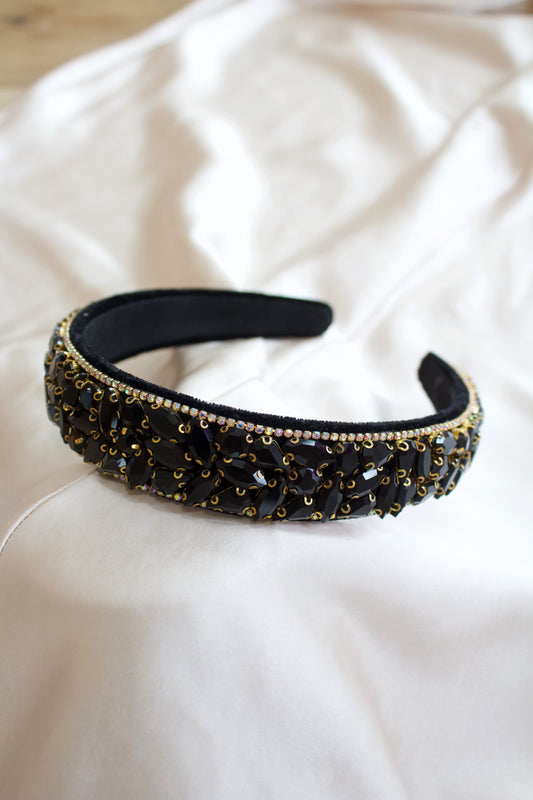Tone on Tone Beaded Headband