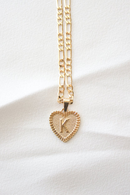 Heart Initial Necklace