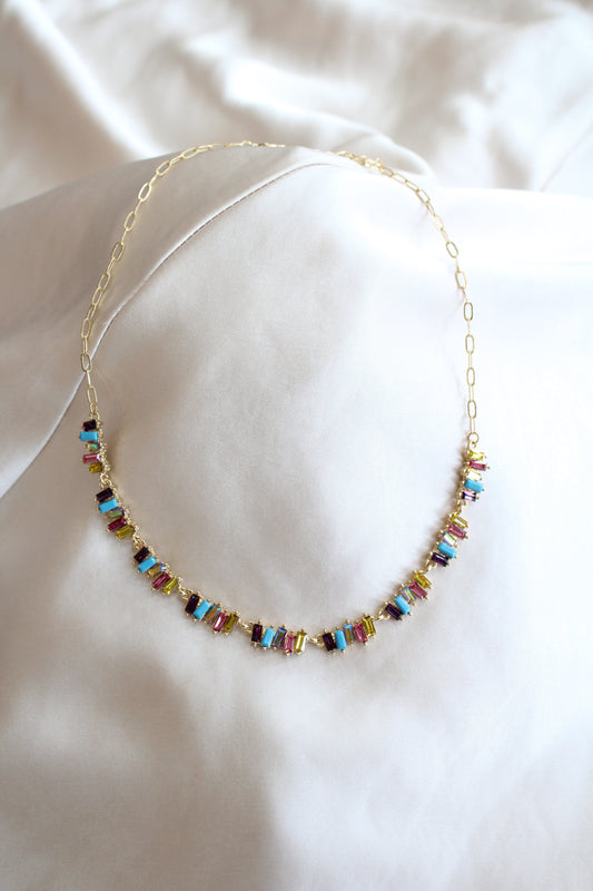 Multi Crystal Necklace