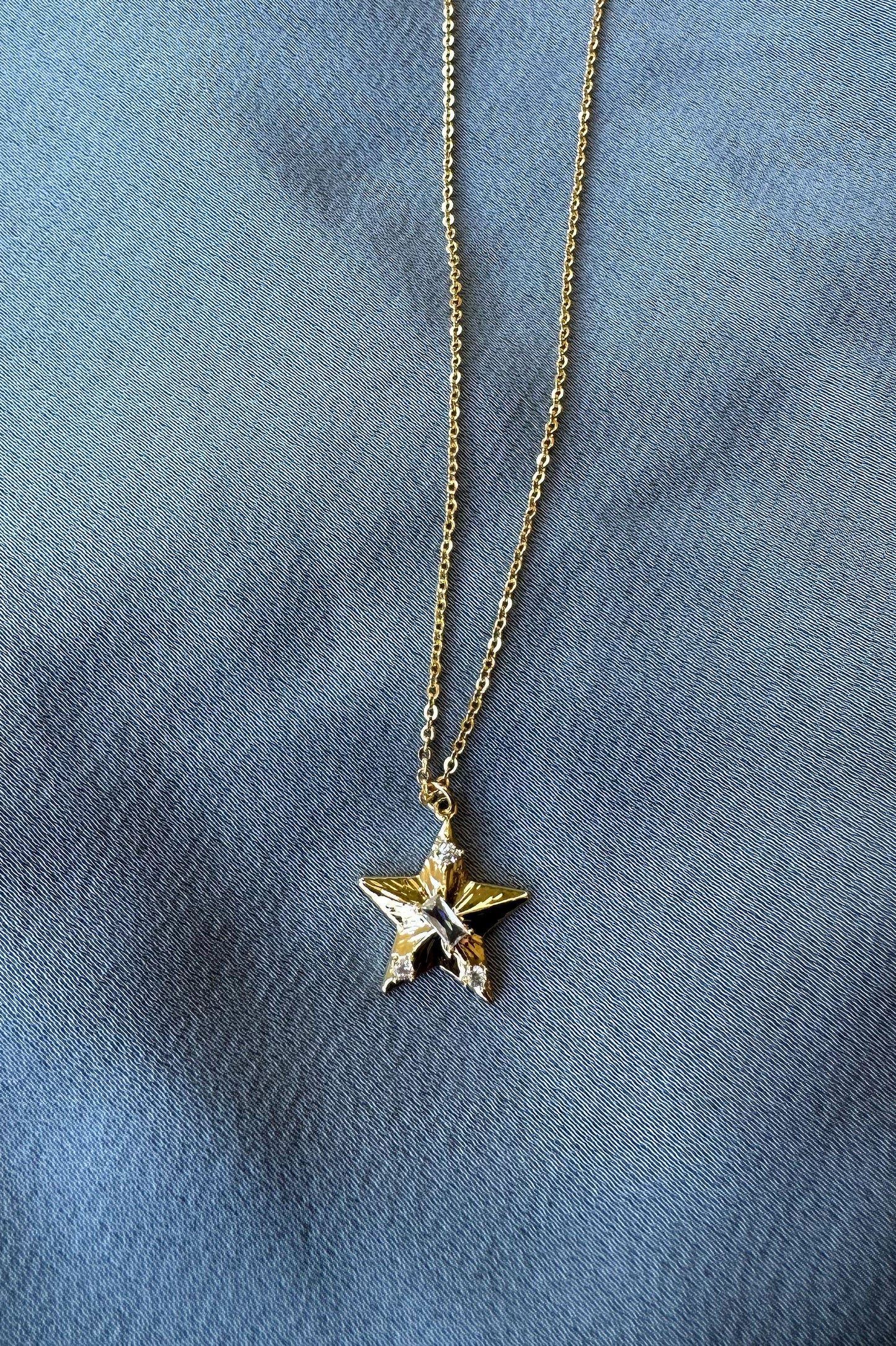 Studded Star Necklace