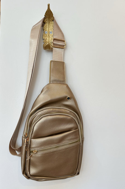4 Zippered Leather Sling