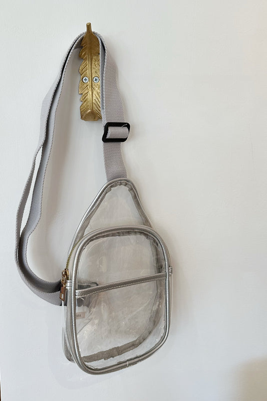 Clear Vinyl Sling Bag